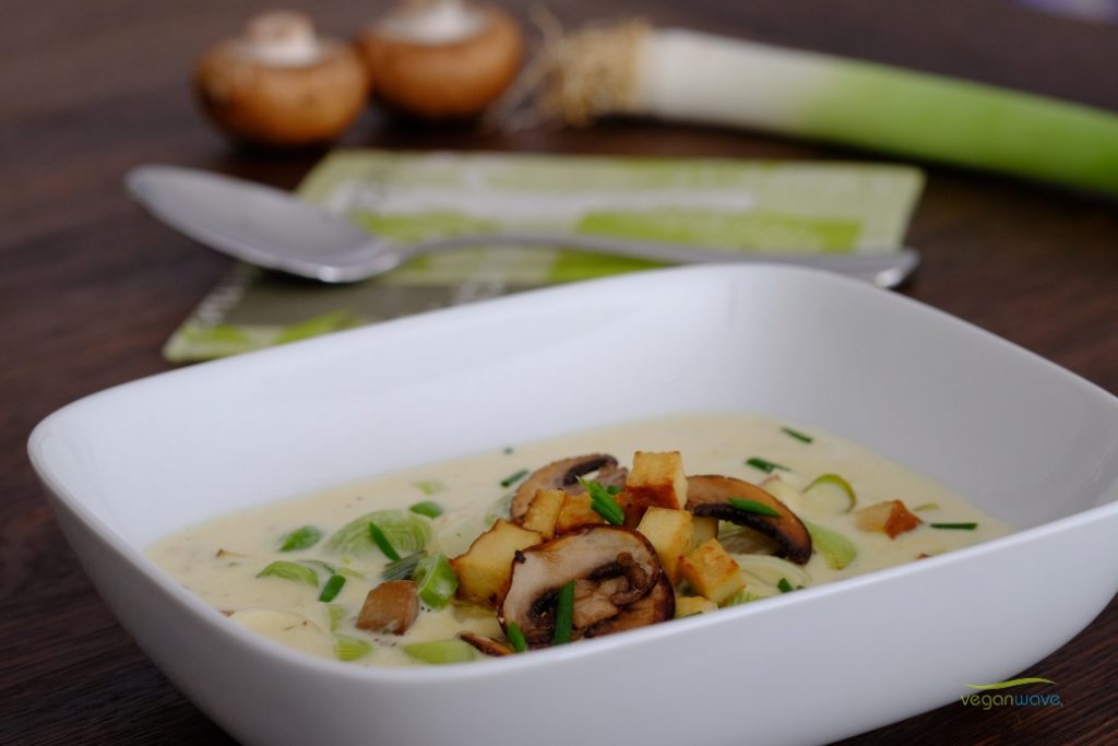 Vegane Käse Lauch Suppe - veganwave