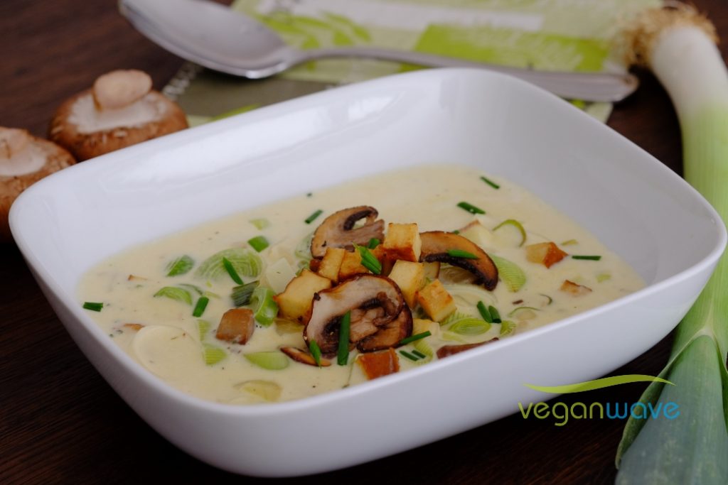 Vegane Käse Lauch Suppe - veganwave